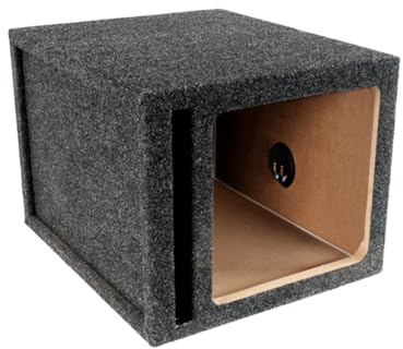 Atrend Bbox - Recinzione per subwoofer a singola ventilazione, 38,1 cm, progettata per subwoofer Kicker Solo-Baric modello L5 e L7, box subwoofer per auto, box e subwoofer per migliorare la qualità