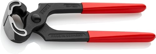 KNIPEX Carpenters' Pincers Self-Service Card 180 mm, 50 01 180 SB | With Plastic Coating