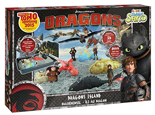Craze 54292 – Magic Arena Dragons Island Caja. Aprox. 800 g Arena en 5 colores diferentes , color/modelo surtido