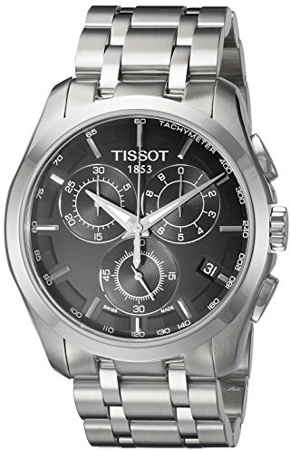 Tissot Couturier Chrono - Montre Bracelet Homme Acier Inoxydable, Acier Inoxydable, Acier Inoxydable, Bracelet