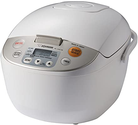 Zojirushi NL-AAC18 Micom Rice Cooker (Uncooked) and Warmer, 10 Cups/1.8-Liters