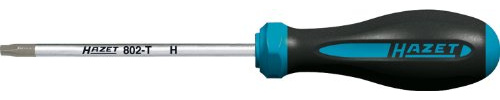 HAZET 802-T30H Manipuleringsbeständig torx-profil T 30 H HEXAnamic skruvmejsel – flerfärgad