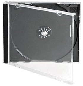 Media Replication qualité supérieure boîtiers CD simple avec plateau Noir 10 mm pouvant contenir 1 CD-Lot de 100