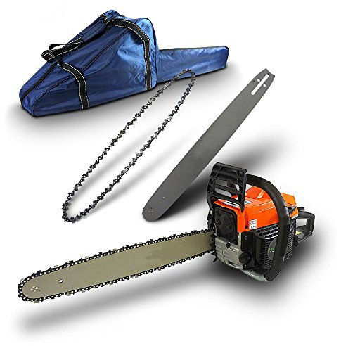 BITUXX Benzin Kettensäge 50cm Säge Motorsäge Motorkettensäge 58ccm 3,6PS XXL-SET inkl. 18 / 20 Kette Schwert und Transporttasche