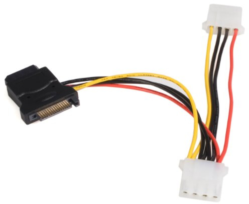 StarTech.com Câble d'alimentation adaptateur SATA vers LP4 avec 2 LP4 supplémentaires (LP4SATAFM2L)