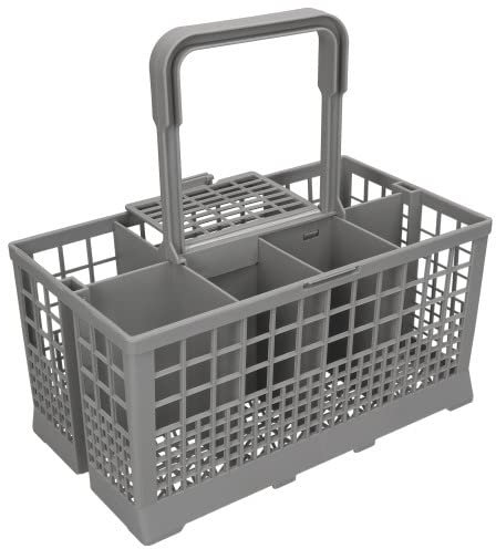 Panier à couverts Electruepart universel pour lave-vaisselle, 8 compartiments, Gris, Classique