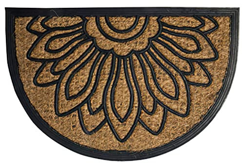 MAURER Felpudo Fibra Coco Y Goma 1/2 Luna 40x60 cm.