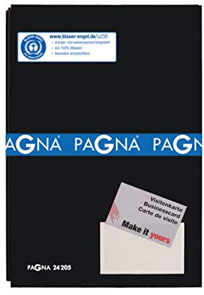 Pagna Unterschriftsmappe schwarz, 20-teilig, mit Color-Einband und dehnbarem Rücken