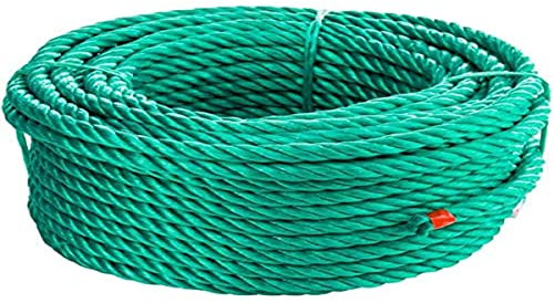 CORDERIES TOURNONAISES 01630 - Corde Polypropylène - 30 m - Haute resistance - Ø 12mm - Vert