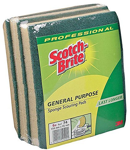 Scotch-Brite 6 Sponge Scourer No.74