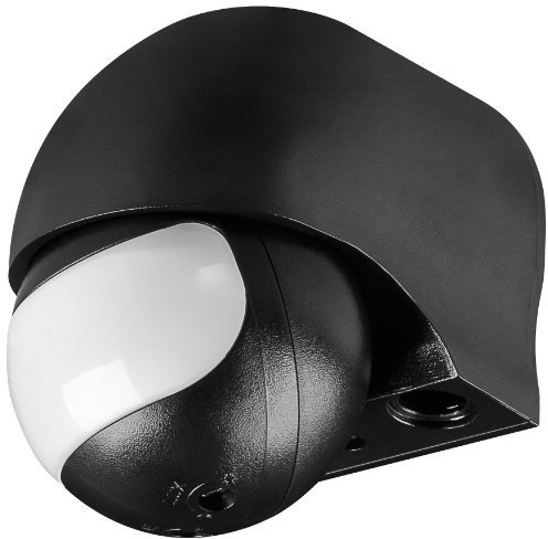 goobay Infrarot Bewegungsmelder Slim Aufputz schwarz; Bewegungsmelder ODA (schwarz) Slim