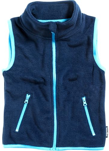Playshoes Unisex barn fleece väst utomhus topp, marinblå, 80