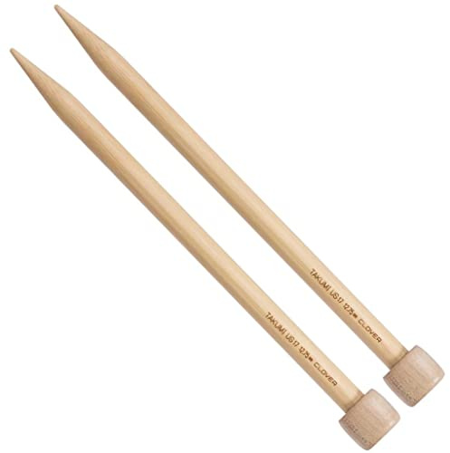 Clover Takumi Bamboo Knit Needle-Single Pt. 13 Inch - Size 15
