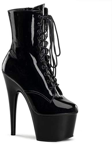 Pleaser ADORE-1020, Bottines sans doublure intérieure femme, Blk Pat/Blk, 37 EU