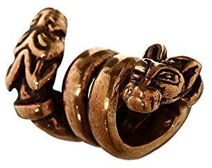 NKlaus Viking skäggpärla VIKING DOGS flätsmycken brons lockpärla 6387
