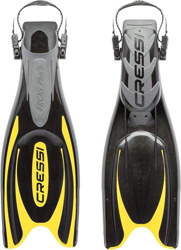 CressiFins, Black/Yellow, L/XL | US Man 11-13 | US Lady 12-14 | EU 44/47
