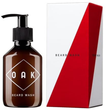 OAK BEARD WASH, Bartshampoo, Bartseife (200 ml): Reinigt schonend, erfrischend. Natürliche Bartpflege für Männer mit 3-Tage-Bart bis Vollbart.