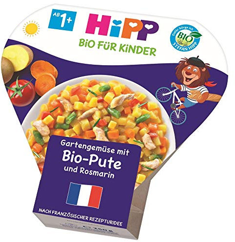 HiPP Gartengemüse mit Pute und Rosmarin, 6er Pack (6 x 250 g)