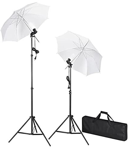 vidaXL Fotostudio Set Fotolampe Studioleuchte Studiolampe Stative Studioschirm