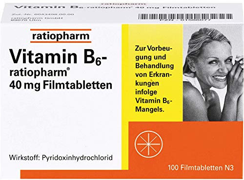 Vitamin B6 ratiopharm 40 mg Filmtabletten, 100 St