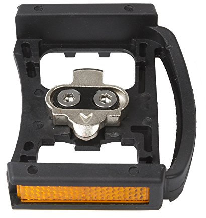 M-Wave Plattform Für Klickpedale SPD-kompatibel Mit Reflektoren, schwarz, One Size