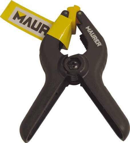 MAURER 10 PZ-MORSETTI MORSETTO a pinza con MOLLA 165 MM - Nero