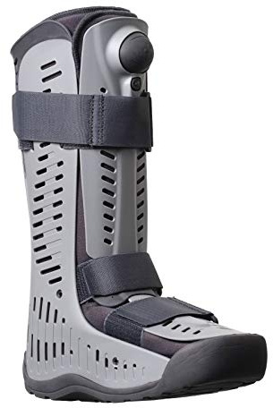 Ossur Rebound Air Walker Boot with Compression Adjustable Comfortable Straps & Air Pump Rocker Bottom | For Ankle Sprains, Stable Fractures, Tendon Sprains, & Post-Operative Rehab | (High Top, S)
