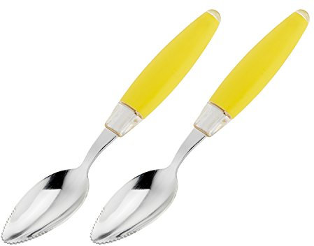 Tefal K2080314 Fresh Kitchen X2 Cuillère pour Pamplemousse Acier Inoxydable Jaune 15,9 x 2,9 x 1,3 cm