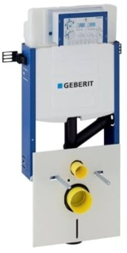 Geberit Kombifix 110367005 - Elemento per WC a parete, 12 cm, con cassetta di risciacquo Sigma Up, per aspirazione degli odori con scarico, colore: Bianco