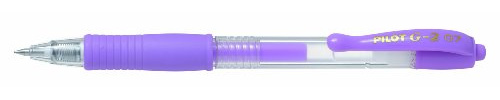 Pilot G207 Retractable Gel Rollerball 0.7 mm Tip (Box of 12) - Pastel Violet