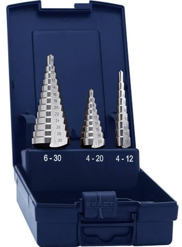 Exact - Hss Bohrstufe setzt 3teilig 4-12mm, 4-20mm, 4-30mm 15332 1 set