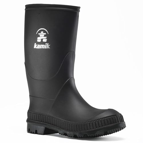 Kamik Stomp EK4149, Bottes mixte enfant,Noir, Noir - Noir, 34 EU