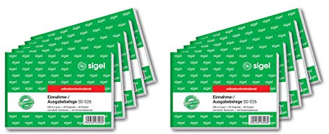 Sigel formularios – Salida/entrada recibos Horizontal 10 unidades