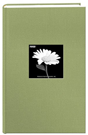 Fabric Frame Cover Photo Album 300 Pockets Hold 4x6 Photos, Sage Green
