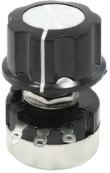 sourcingmap RV24YN20S 10K ohm Single Turn Carbon Film Rotary Taper Potentiometer w Knob