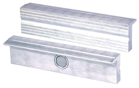 Heuer Mordazas de tornillo de banco 110120 (mordazas de protección en ángulo derecho; paralelo; imanes especiales integrados; apto para tornillo de banco de 120 mm; material: aluminio).
