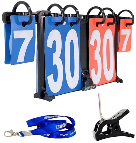 BOARDEE Scoring Board – Wearable & Attachable Manual Cornhole Scoreboard - Score Keeper for Beach Volleyball, Tennis, Ping Pong – Weatherproof Portable Scoreboard for Easy Scoring