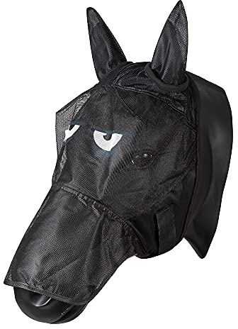 PFIFF 101013 flugmask ansiktsmask med motiv för hästar flugskydd