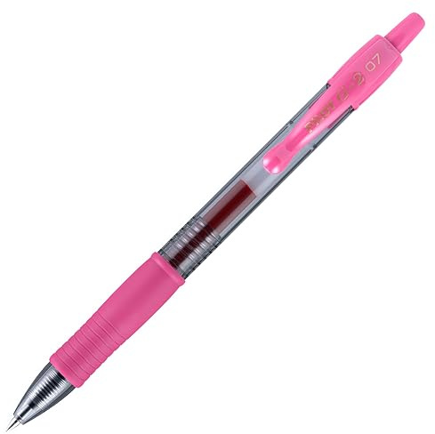 Pilot G207 Retractable Gel Rollerball 0.7 mm Tip (Single Pen) - Metallic Pink