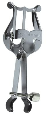 Ortola 5754-011 - Atril de trompeta con pinza, color plata