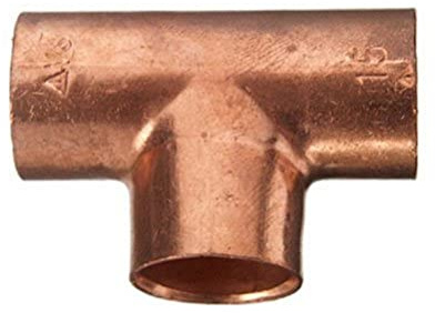 Cornat Löd T-stycke koppar, 3 hylsor, A 18 mm, 10/1 st, T563018