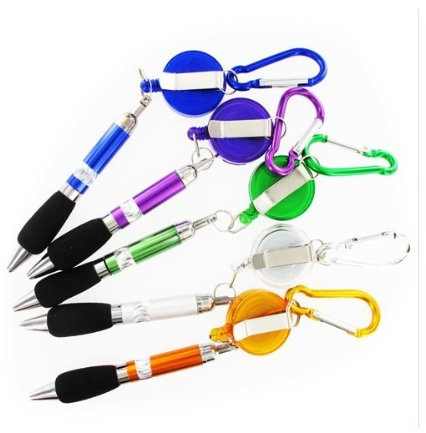 Cache Boutique Geocaching - Stylo rétractable - Couleur : Vert