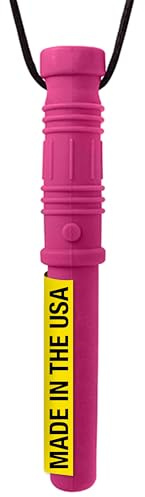 ARK Bite Saber Chew Necklace, Standard, Softest, Magenta