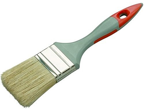 SAVY Pinceau plat bi-matière toute peinture, mate, velours et satinée larg.30mm