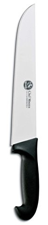AUSONIA Coltello da macellaio professionale coltello da cucina con lama stretta da Cm 20 e manico in polipropilene. Coltello lavabile in lavastoviglie