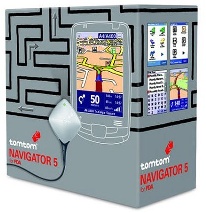 Tomtom Navigator 5 Software mit Kartenmaterial für Österreich und Schweiz auf SD Karte (inklusive Tomtom Wired GPS Empfänger mit Kabel)