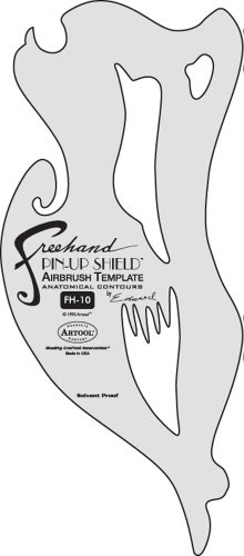Stencil aerografo ARTOOL Pin Up Shield by Edward Reed