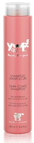YUUP! - Shampoo per Cani e Gatti Manti Scuri, 250 ml, protegge e ravviva la brillantezza dei manti neri e scuri, aumenta lucentezza e pettinabilità