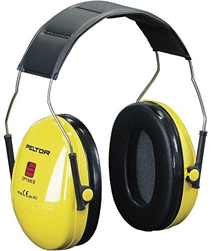 Headset Noise Cancelling Earmuffs Plastic Shockproof Rubber Padded Feather. Width Adjustable. Equal to 27 dB Noise Reduction. Rules to EC.