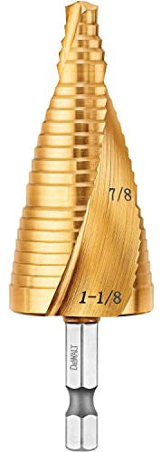 DEWALT Step Drill Bit Set, 7/8-Inch to 1-1/8-Inch (DWA1789IR)
